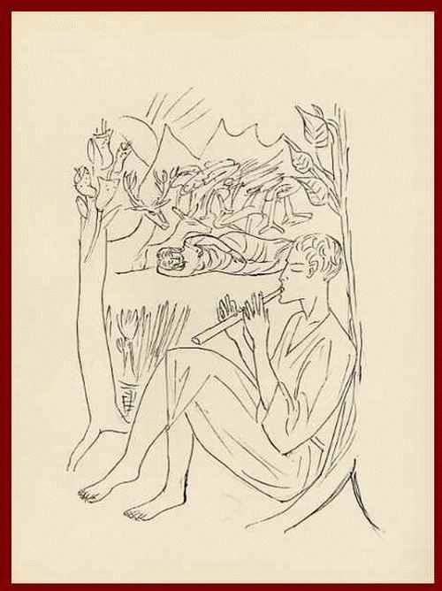 Buy Max Beckmann - (18) Die GABEN diesen HIER VERLIEHEN, an JEGLICHEN EIN REICHES LAND - OriginalHolzstich - 1957? Bid from 54!