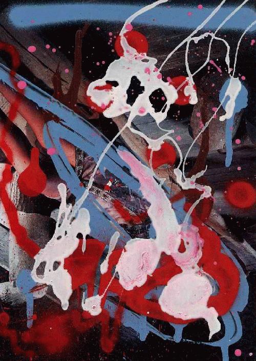 Sascha Nicolaus - - 2003 - WHITE RABBIT I - Handsignierte Übermalung d.HdK-Absolventen BERLIN & CHAUMONT-Preisträgers verkocht voor € 36!