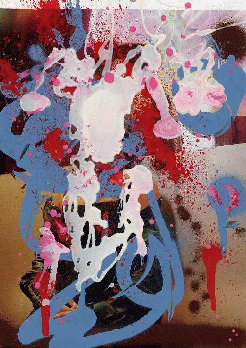 Sascha Nicolaus - 2003 - WHITE RABBIT II - Handsignierte Übermalung d.HdK-Absolventen BERLIN & CHAUMONT-Preisträgers verkocht voor € 36!