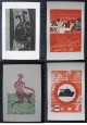 H.A.P. Grieshaber - 4 Original Farbholzschnitte - meine letzten aus dieser Serie verkocht voor € 70!