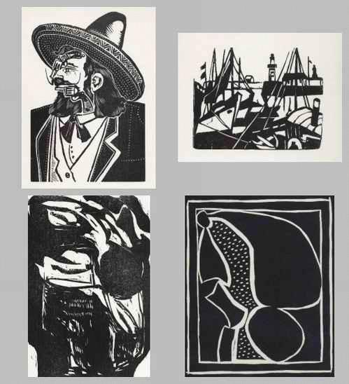 Galerie Nierendorf - 4 OriginalGraphiken 1962 - 1970 KarlHeinz SCHUNN - Arwed GORELLA - Paul HERRMANN - Fridolin FRENZEL kopen? Bied vanaf 25!