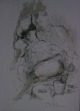 Otto Bachmann - Abendliche Szene Original-Lithographie verkocht voor € 50!