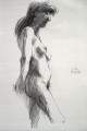 Georg Eisler - Akt, Kreidezeichnung, 1988 verkocht voor € 280!