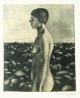 Peter Nagel - Akt vor Steinen, Radierung 1967, signiert verkocht voor € 36!