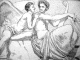 Max Klinger - AMOR und APOLLO - OriginalRadierung aus dem Zyklus AMOR und PSYCHE 1880 - WerkVz: Singer 69 verkocht voor € 115!
