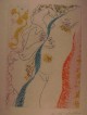 Andre Masson - André Masson: Embrassement, um 1975, Original-Farbradierung verkocht voor € 280!
