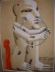 Horst Antes - Antes Horst-Lithographie-Figur mit Reif-Nummeriert und Handsigniert. verkocht voor € 80!