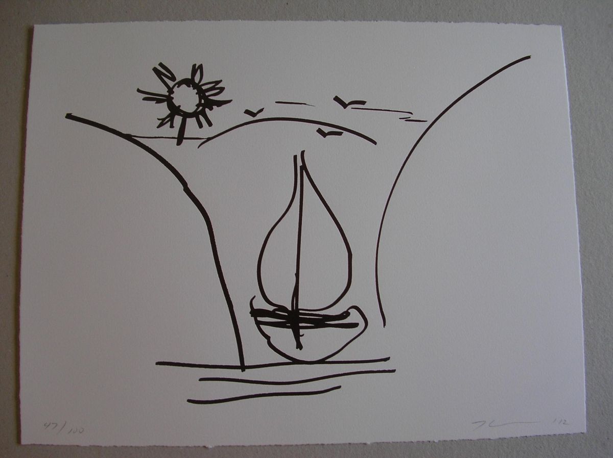Jeff Koons - Antiquity drawing - handsigniert, nur 100 Exemplare, vergriffen verkocht voor € 1400!