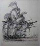 A. Paul Weber - A.Paul Weber - Original Lithographie "Der Zeitungskönig" signiert verkocht voor € 100!