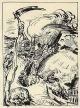 Ludwig Meidner - Apokalyptische Stadt, Lithographie 1918, handsigniert verkocht voor € 295!