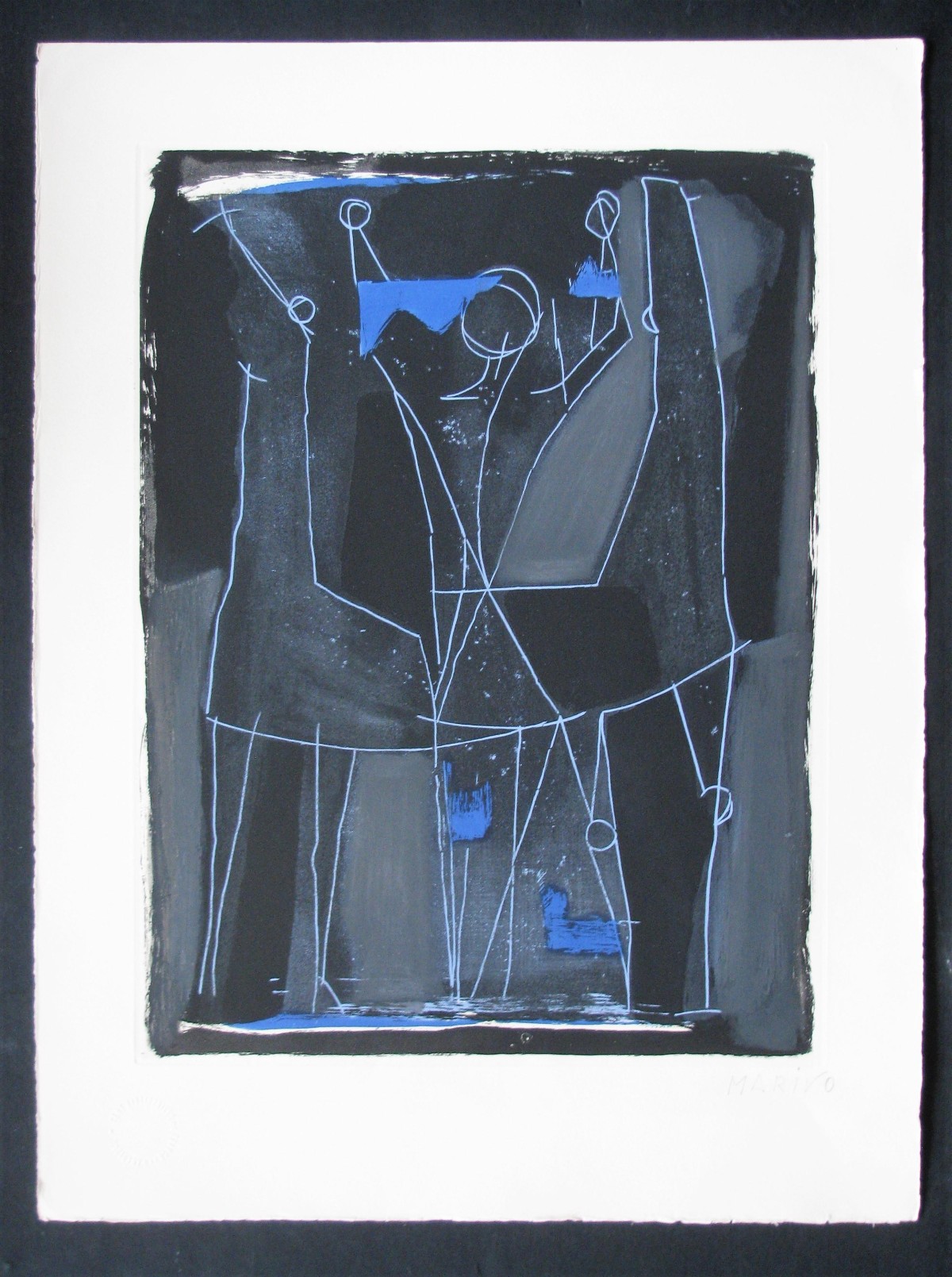 Marino Marini - AQUATINTA FARBRADIERUNG - IN SEGRETO - 1963 signiert . verkocht voor € 650!