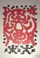 A.R. Penck - A.R. Penck-Original Serigraphie-"Tigerkopf"-signiert und nummeriert-Nr.26/50 verkocht voor € 300!