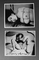 Nobuyoshi Araki - Araki Nobuyoshi 2er Set Original handsignierte Bondage Fotografie 20x25cm verkocht voor € 175!