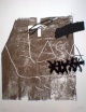 Antoni Tapies - 'Assassins', Farblithographie, handsignert, Ex. 15/150 verkocht voor € 480!
