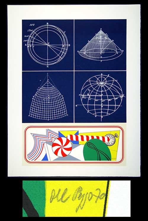 Lucio del Pezzo - Astronomia - Farblithographie 1970 - handsigniert und nummeriert - 63/100 kopen? Bied vanaf 160!