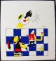 Otmar Alt - Äußerst seltene Original Gouache aus dem Jahr 1976, handsigniert verkocht voor € 350!
