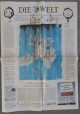 Georg Baselitz - Ausgabe der Tageszeitung "DIE WELT&quot; vom 01. Oktober 2010, handsigniert verkocht voor € 150!