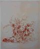 Otto Bachmann - Bachmann Otto, Bacchanale Lithographie signiert verkocht voor € 120!