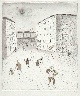 Kurt Muhlenhaupt - BERLINER KIEZ - SPIELENDE KINDER - handsignierte KaltNadelRadierung 1973 (Gruppe BLÜCHERSTR.23) verkocht voor € 120!