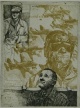 Peter Sorge - BERTOLD BRECHT, handsignierte Originalradierung von 1976, 90 Exemplare verkocht voor € 115!