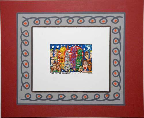 James Rizzi - Big Apple Bunch, Unikat, 3 d-Konstruktion. handsigniert. verkocht voor € 450!