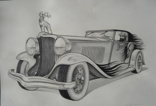 Wolfgang Oppermann - Bleistiftzeichnung von 1977 kopen? Bied vanaf 320!