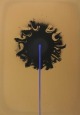 Otto Piene - Blue Streak ,Farbserigraphie in Gold, Blau und Schwarz,handsigniert, nummeriert verkocht voor € 490!