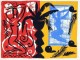Stefan Szczesny - 'BLUE WINDOW', 1999, Original-Serigrafie auf Büttenpapier, num. u. handsigniert! verkocht voor € 300!