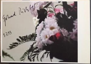 Gerhard Richter - Blumen 1992, Handsignierte KPK von der documenta IX, 8/10 kopen? Bied vanaf 650!