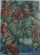 Ernst Fuchs - Blumen und Gräser verkocht voor € 250!
