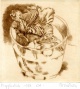 Tony Torrilhon - Blüten im Glas, Kupferstich,1982 verkocht voor € 56!