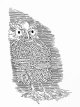 William Crutchfield - BONDAGE-EULE Handsignierter OriginalSiebdruck des Multitalents d.HAMBURGer AKADEMIE - BONDAGE OWL&ac verkocht voor € 36!