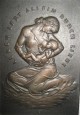Heinrich Friedrich Moshage - Bronzerelief, Stillende Mutter verkocht voor € 64!
