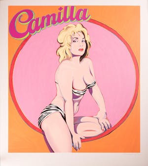 Mel Ramos - Camilla, sign., num. kopen? Bied vanaf 2600!