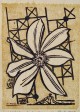 Erich Heckel - Clematis, Original-Farbholzschnitt 1956, handsigniert verkocht voor € 450!
