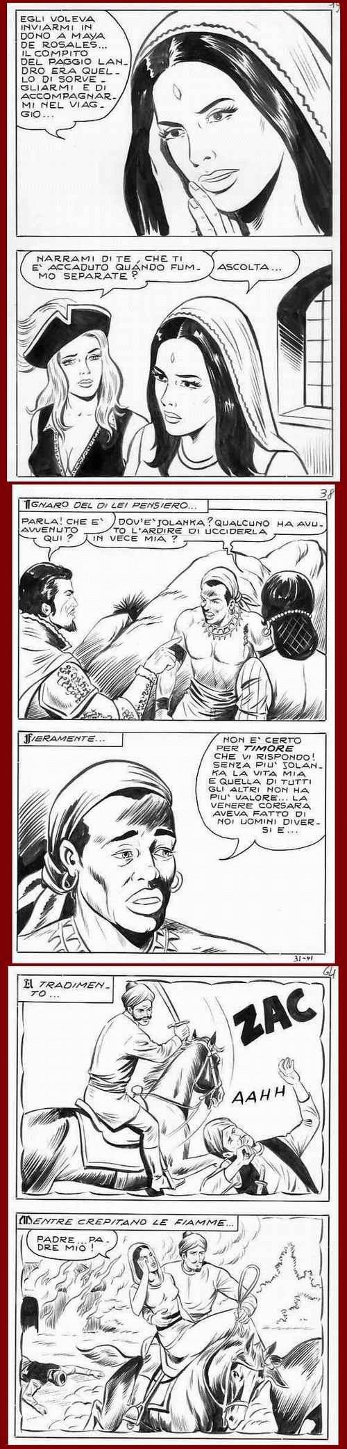 Pietro Gamba - COMIC-ART : ABENTEUER unter PIRATINNEN und ARABER - 6 Original Federzeichnungen des ZEMBLA-Créateurs kopen? Bied vanaf 65!