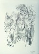 Oskar Kokoschka - Cordelia (Act IV Scene VII), Original-Lithographie 1963, handschriftlich monogrammiert verkocht voor € 360!