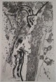 Michael Morgner - Daphne, 1991, Aquatintaradierung, sign. & dat. verkocht voor € 43!