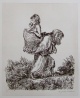 A. Paul Weber - Das Beutestück - handsignierte Lithographie verkocht voor € 80!