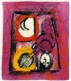 Marc Chagall - Das Fenster, Farblithographie, 1957 verkocht voor € 340!