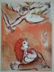 Marc Chagall - DAS GESICHT ISRAELS, Original Lithographie aus BIBEL II 1960, WVZ Mourlot 231 verkocht voor € 100!