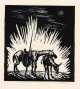 Walther Klemm - Das PFERD ROSINANTE & der ESEL RUCIO - OriginalHolzschnitt zu CERVANTES - handsigniert um 1925 verkocht voor € 60!