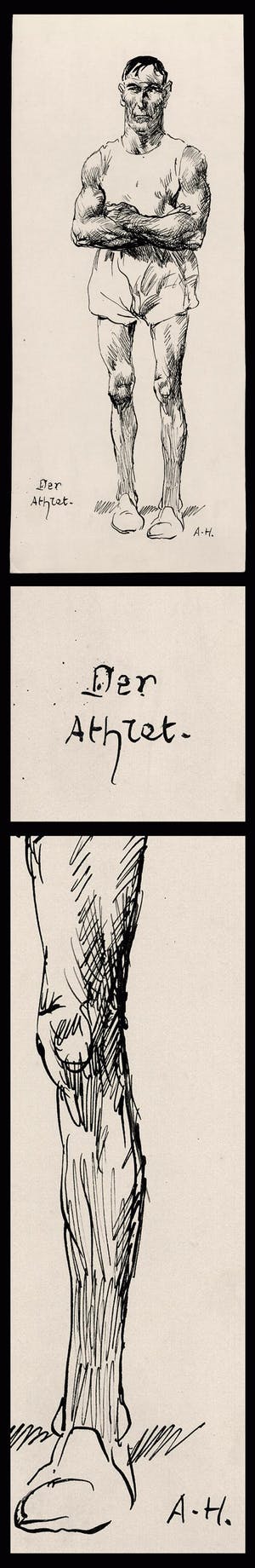 Adolf Hengeler - Der Athlet. Federzeichnung. kopen? Bied vanaf 200!