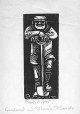 Gerhard Marcks - Der Gärtner, Holzschnitt 1973 verkocht voor € 125!