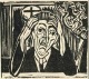 Ernst Ludwig Kirchner - Der GRÜBLER - 1922 - OriginalHolzschnitt des Expressionistischen BRÜCKE-GRÜNDERS verkocht voor € 65!