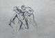Max Liebermann - Der Rabbi und Sara auf der Flucht, original Feder-Lithographie verkocht voor € 70!