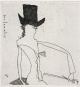 Horst Hussel - Der Sammler. sign. Radierung verkocht voor € 100!