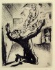 Max Pechstein - Der Schatten IV, Original-Radierung 1918, handsigniert verkocht voor € 500!