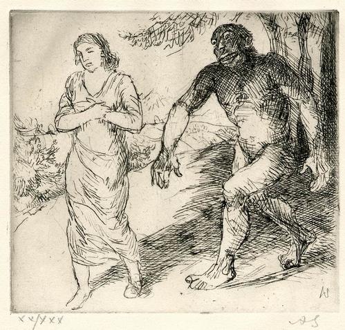 Adolf Schinnerer - Der UNHOLD des GRÜNDERs der NEUE SEZESSION MÜNCHEN - Handsignierte OriginalRadierung - 1921 verkocht voor € 68!