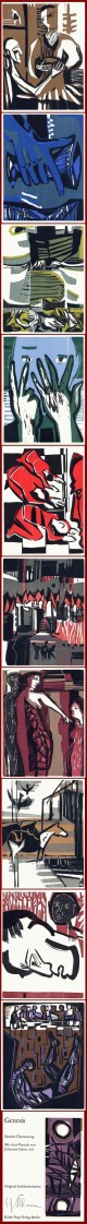 Carl-Heinz Kliemann - - Die GENESIS - 11 OriginalHolzschnitte des SCHMIDT-ROTTLUFF Meisterschülers 1962 handsigniert verkocht voor € 80!